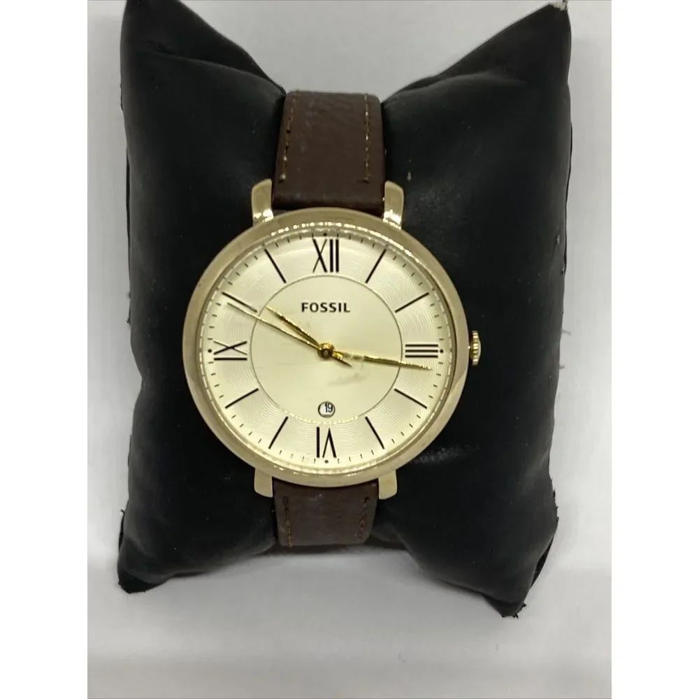 Fossil Jacqueline ES3434 Women's Brown Leather Analog Dial Quartz Watch UC112